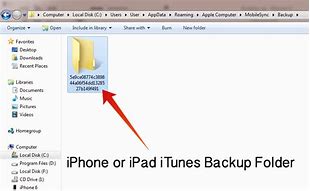 Image result for iPhone Backup Location PC