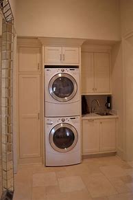 Image result for Washing Machine Dryer in Downstairs Loo Small