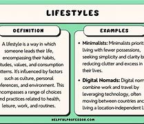 Image result for Different Types of Lifestyles