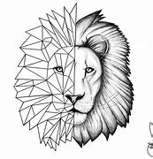 Image result for Trance Lion Line Art