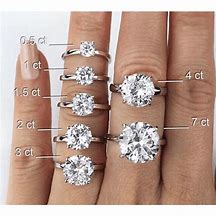Image result for 1 Carat Diamond Ring On Hand