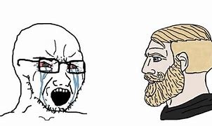 Image result for Europe vs America Crying Wojak Chad Meme