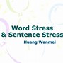 Image result for Stressed Syllable Word List