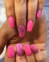 Image result for Hot Pink Acrylic Nail Designs