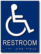 Image result for Handicap Bathroom Signs