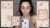 Image result for Aesthetic iPhone Home Screen Layout