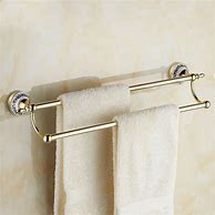 Image result for Glass Towel Bar Gold