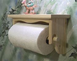 Image result for Unfinished Wood Paper Towel Holder