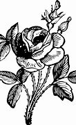 Image result for Vintage Flower Clip Art Black and White