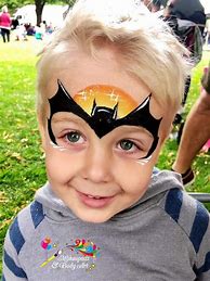 Image result for Easy Batman Face Painting