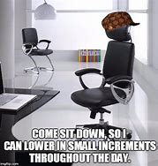 Image result for Sitting Office Chair Meme