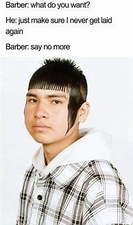 Image result for Girl Bad Haircut Meme