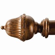 Image result for Finials for Curtain Rods