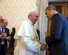Image result for Pope Francis and Obama