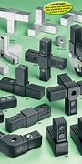 Image result for 1 Inch Square Tubing Connectors