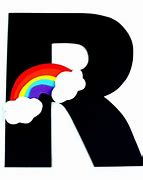 Image result for Rainbow Letter R