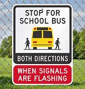 Image result for School Bus Stop Sign Cartoon