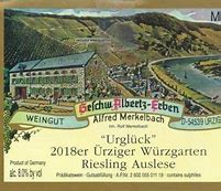 Image result for Alfred Merkelbach Urziger Wurzgarten Riesling Spatlese * #17