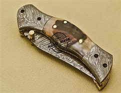 Image result for Damascus Steel Pocket Knives