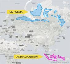 Image result for Actual Size of Countries in Map