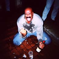 Image result for Funny Steve Harvey Holding Alcohol