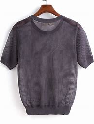 Image result for Grey Short Sleeve Sweater