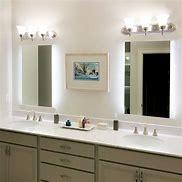 Image result for rectangle vanities mirrors with light