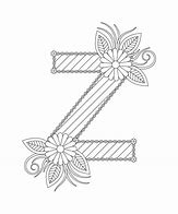 Image result for Floral Color Z Alphabet Drawing