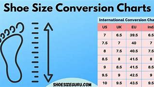 Image result for Foot Size Comparison