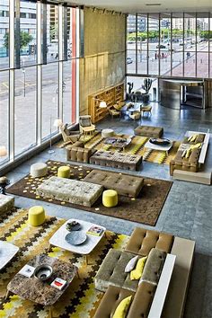 Mix and matching modular seating. | Hotel lobby design, Lobby interior design, Lobby design