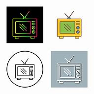 Image result for Old TV Vector