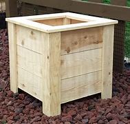 Image result for Rustic Wood Planter Boxes