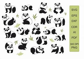 Image result for Panda Bear Clip Art SVG