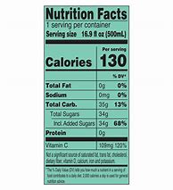 Image result for Arizona Iced Tea Nutrition Label