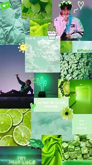 Image result for Cute Aesthetic Wallpaper Green Lime