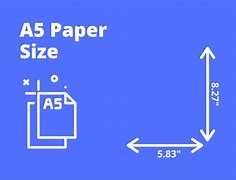 Image result for A5 Paper Size in Inch