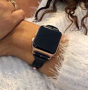 Image result for Black Rosse Gold Apple Watch Band