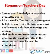 Image result for Slogan for Teachers Day