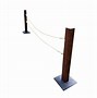 Image result for Blue Rope Stanchion