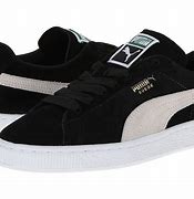 Image result for Black Suede Puma Sneakers Brown Bottom
