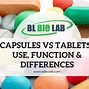 Image result for Tablet vs Capsule Medicine Jpg