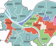 Image result for Pittsburgh Area Zip Code Map