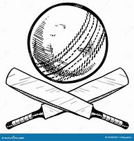Image result for cricket bat ball drawing