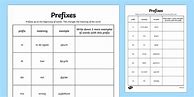 Image result for Prefix and Suffix Matching Worksheet
