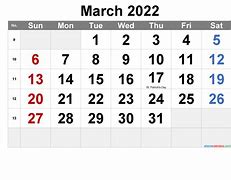 Image result for March Calendar of Holidays