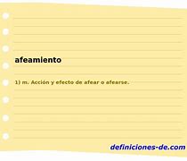 Image result for afeamiento