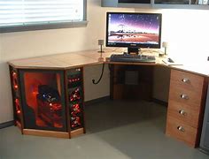 Image result for Custom Computer Desk Designs
