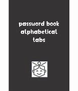 Image result for Password Book with Alphabetical Tabs