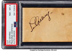 Image result for Lou Gehrig Signature
