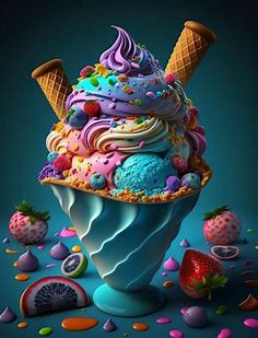 Pin by Bidadari on Etetik's Cup Cakes and Ice Creams in 2023 | Colorful desserts, Sweet cafe, Yummy ice cream